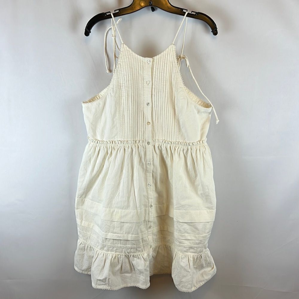 Free People Cotton Desert Days Mini Dress- White - Size M- NWT - Picture 3 of 7